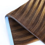 Zoomed View of (#P4/27/T4) Tape Weft Hair Extensions