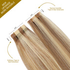 Comparison of Narrow Mini Tape In Hair Extensions vs Ordinary Tape In Extensions (#P18/613)  