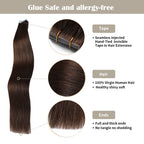 YiliteVip (#2) Darkest Brown Invisible Tape In Extensions 20Pcs