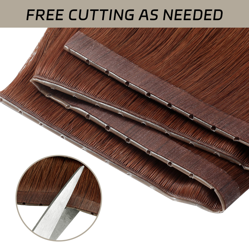YiliteVip (#33) Dark Auburn Butterfly Weft Hair Extensions
