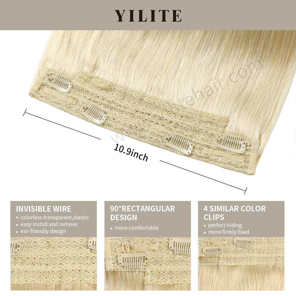 Details of (#60) Wire Extensions: Invisible Wire, 90° Rectangular Design, and 4 Clips  