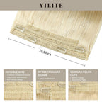 Details of (#60) Wire Extensions: Invisible Wire, 90° Rectangular Design, and 4 Clips  