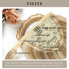 Close-Up Showing Details of (#P18/613) Ash Blonde Highlights Wrap Around Ponytail Extension 