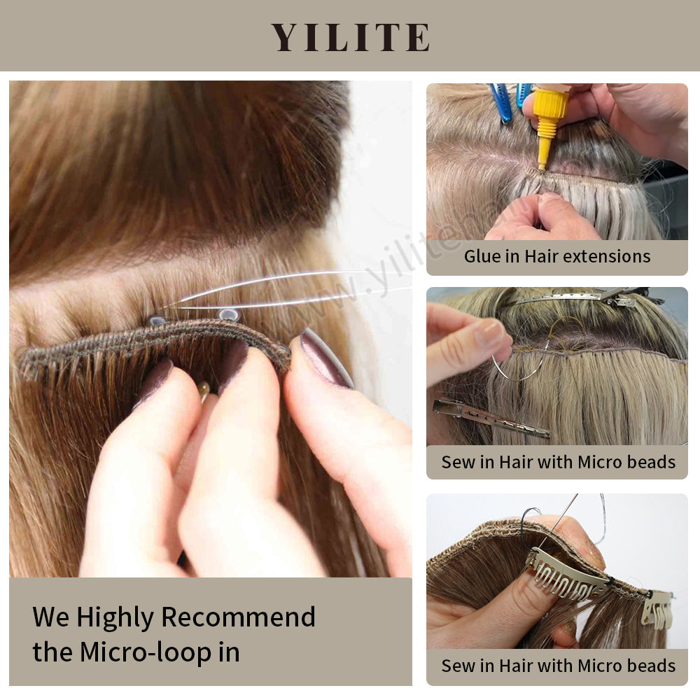 Example of Sew In Weft Hair Extension Installation Method
