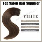 (#P2/6/T2) Sew In Weft: 100% Virgin Human Hair, Double Drawn, Shiny & Reusable