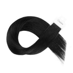 YiliteVip (#1) Jet Black Invisible Tape In Extensions 20Pcs