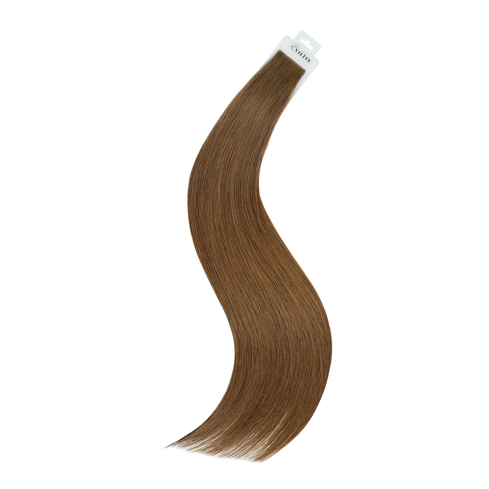 YiliteVip (#6) Chestnut Brown Invisible Tape In Extensions 20Pcs