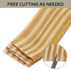 YiliteVip (#P27/613) Strawberry Blonde Bleach Blonde Butterfly Weft Hair Extensions