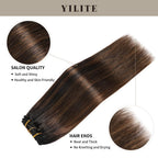 (#P1B/6/T1B) Natural Black Balayage Classic Clip Ins with salon quality and hair ends 