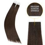 YiliteVip (#2) Darkest Brown Invisible Tape In Extensions 20Pcs