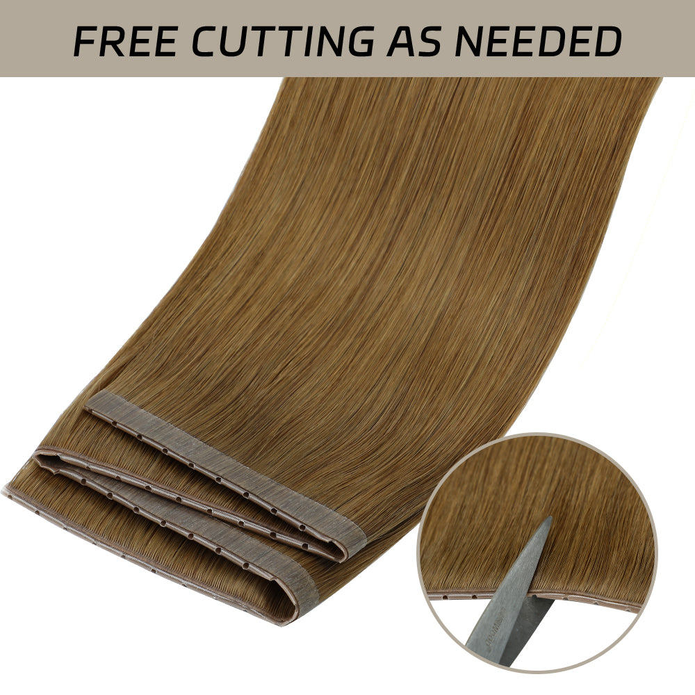 YiliteVip (#6) Chestnut Brown Butterfly Weft Hair Extensions