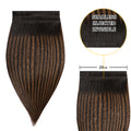 (#P1B/6/T1B) Natural Black Balayage Tape Weft Hair Extensions 20CM 4Pcs