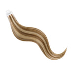 YiliteVip (#P6/613) Chestnut Brown Balayage Mini Tape In Hair Extensions 20Pcs