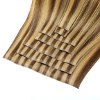 YiliteVip (#P4/27) Caramel Blonde Balayage Seamless Clip Ins 7Pcs