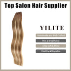 (#P6/613/T4) Brown to Blonde Balayage Genius Weft, Silky, Shiny & Reusable