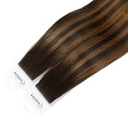 YiliteVip (#P2/6/T2) Darkest Brown Balayage Invisible Tape In Extensions 20Pcs