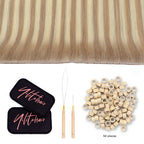 YiliteVip (#T18/P18/613) Ash Blonde Balayage Butterfly Weft Hair Extensions