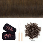 YiliteVip (#4) Chocolate Brown Butterfly Weft Hair Extensions