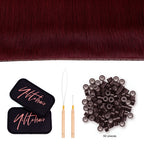 YiliteVip (#99J) Burgundy Butterfly Weft Hair Extensions