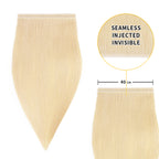 40*0.8cm long invisible tape in hair extensions 2Pcs virgin human hair (#613)