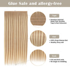 Details of (#T18/18/613) Tape Weft Hair Extensions: Seamless Tape, Virgin Hair, Thick Ends