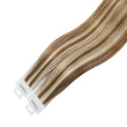YiliteVip (#P6/613) Chestnut Brown Balayage Invisible Tape In Extensions 20Pcs