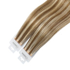 YiliteVip (#P6/613) Chestnut Brown Balayage Mini Tape In Hair Extensions 20Pcs