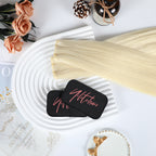 (#60) Platinum Blonde Genius Wefts and Hair Sectioning Pads 2Pcs 