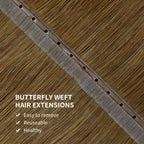 YiliteVip (#6) Chestnut Brown Butterfly Weft Hair Extensions