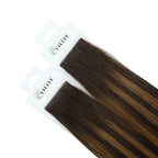 YiliteVip (#P2/6/T2) Darkest Brown Balayage Invisible Tape In Extensions 20Pcs