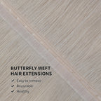 YiliteVip Silver Butterfly Weft Hair Extensions