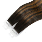 YiliteVip (#P1B/6/T1B) Natural Black Balayage Invisible Tape In Extensions 20Pcs
