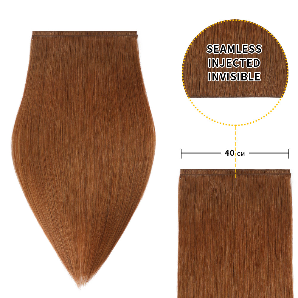 40*0.8cm long invisible tape in hair extensions 2Pcs virgin human hair (#33)