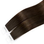 YiliteVip (#2) Darkest Brown Invisible Tape In Extensions 20Pcs