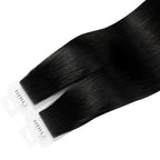 YiliteVip (#1) Jet Black Invisible Tape In Extensions 20Pcs