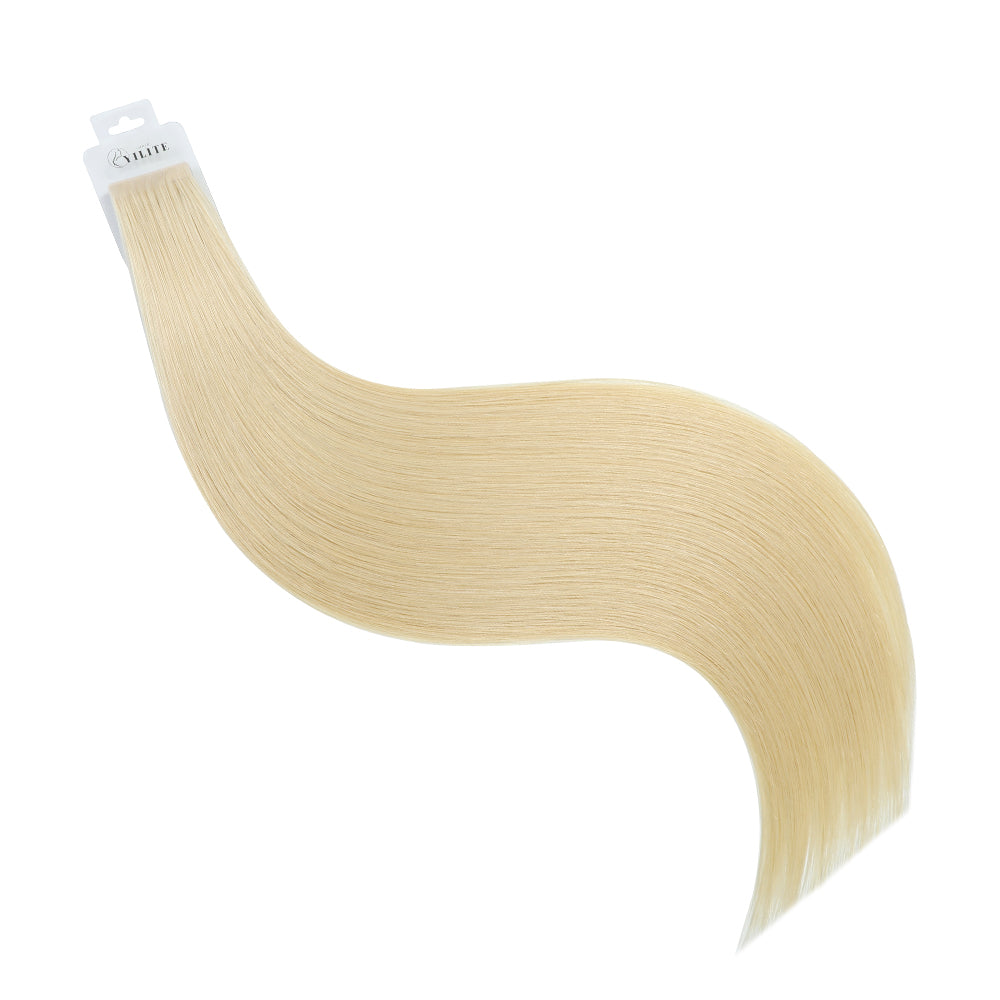 YiliteVip (#60) Platinum Blonde Invisible Tape In Extensions 20Pcs
