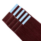 YiliteVip (#99J) Burgundy Invisible Tape In Extensions 20Pcs