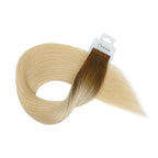 YiliteVip (#T8/60) Light Brown to Platinum Blonde Invisible Tape In Extensions 20Pcs
