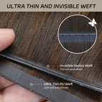 YiliteVip (#P2/6/T2) Darkest Brown Balayage Butterfly Weft Hair Extensions
