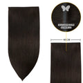 YiliteVip (#1B) Natural Black Butterfly Weft Hair Extensions