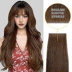 YiliteVip (#4) Chocolate Brown Invisible Tape In Extensions 20Pcs