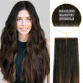 YiliteVip (#P1B/6/T1B) Natural Black Balayage Invisible Tape In Extensions 20Pcs