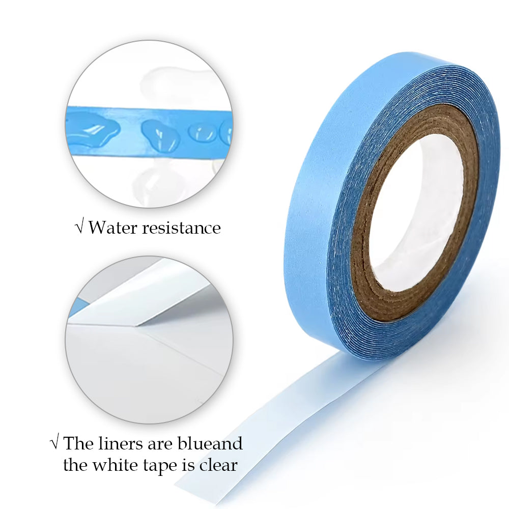 YiliteVip Replacement Tape for Hair Extensions Blue Tape (1PC/274 x 0.8 cm/108 x 0.3 Inch)