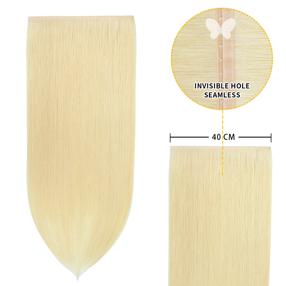 YiliteVip (#60) Platinum Blonde Butterfly Weft Hair Extensions