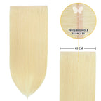 YiliteVip (#60) Platinum Blonde Butterfly Weft Hair Extensions