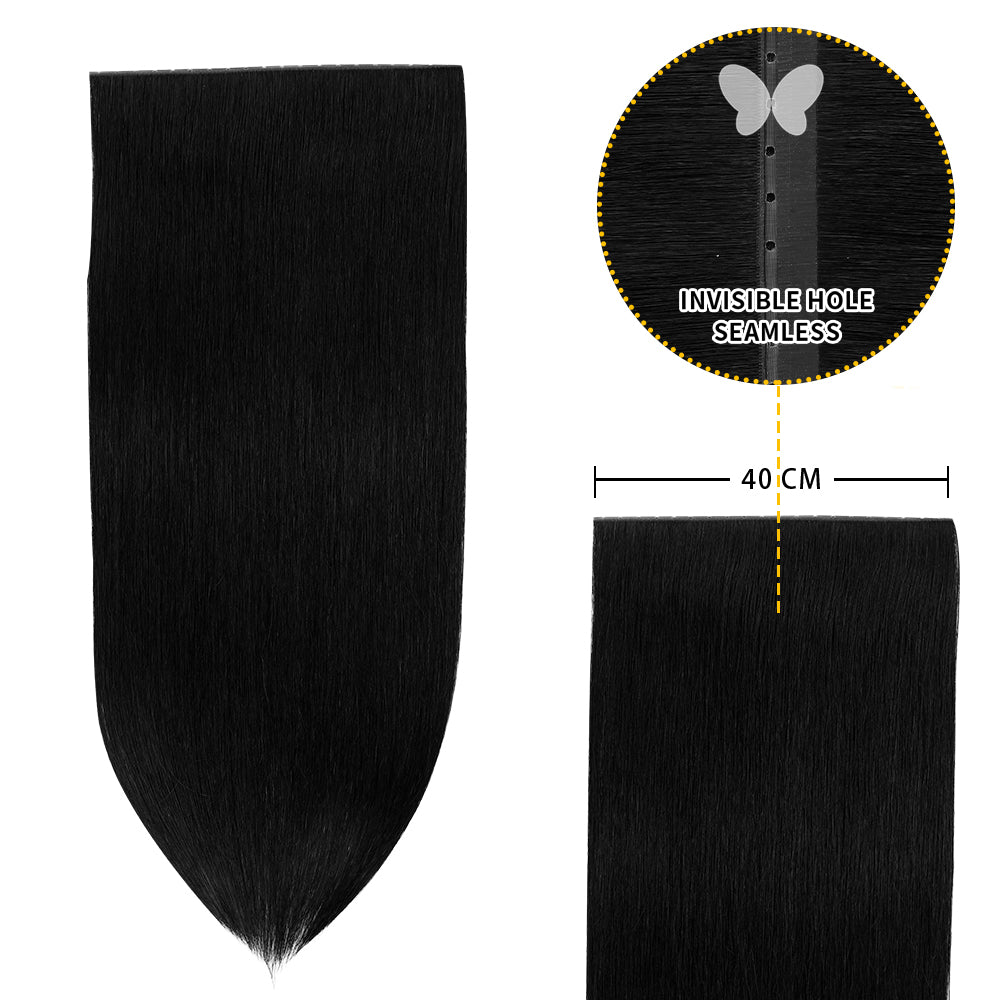 YiliteVip (#1) Jet Black Butterfly Weft Hair Extensions