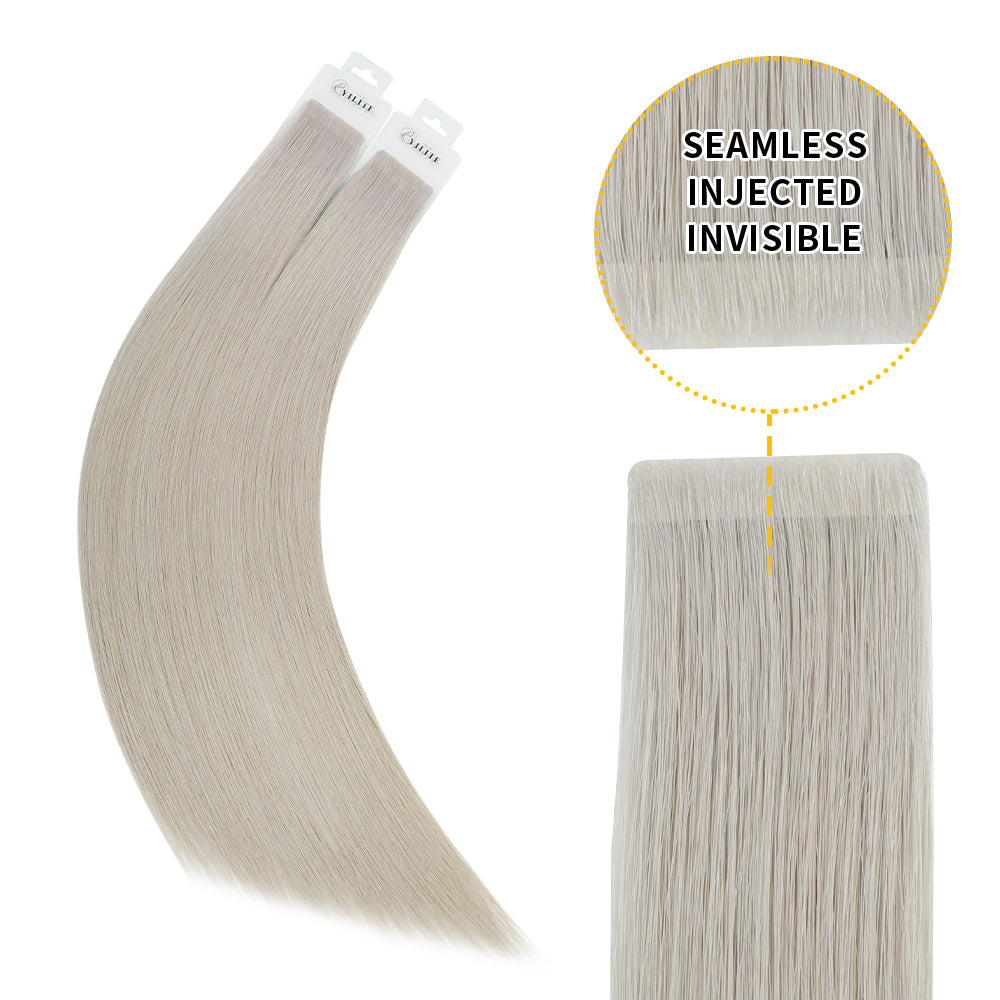 YiliteVip Silver Invisible Tape In Extensions 20Pcs