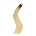 YiliteVip (#T8/60) Light Brown to Platinum Blonde Invisible Tape In Extensions 20Pcs