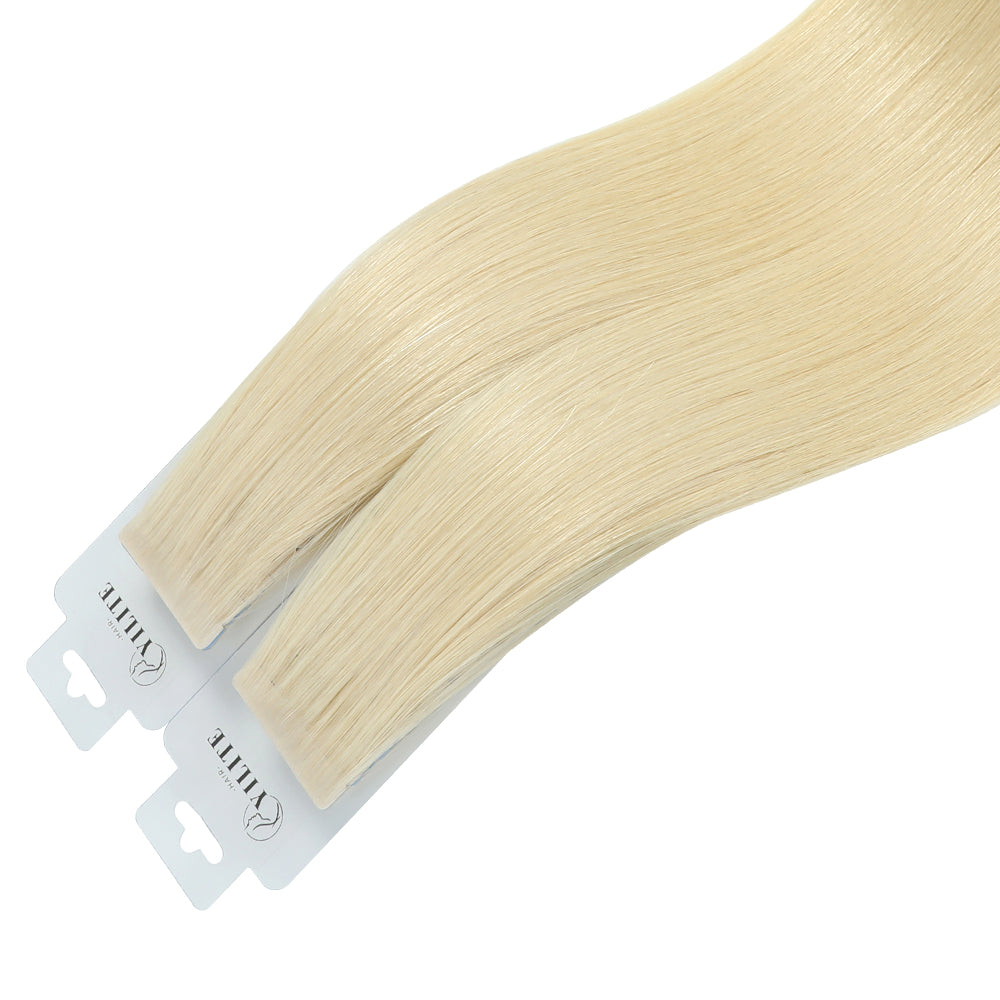 YiliteVip (#60) Platinum Blonde Invisible Tape In Extensions 20Pcs