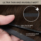 YiliteVip (#2) Darkest Brown Butterfly Weft Hair Extensions